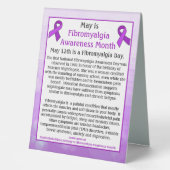 Plaque De Table May is Fibromyalgia Awareness Month (Recto)