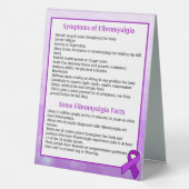Plaque De Table May is Fibromyalgia Awareness Month (Verso)