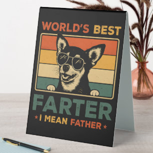 Plaque De Table Meilleur Farter du monde Je veux dire Père Funny P