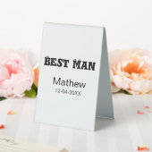 Plaque De Table Meilleur homme enterrement de vie de garçon ajoute (In SItu (Mariage))
