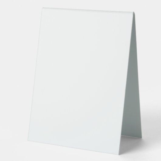 Plaque De Table Menu blanc 6" x 8" Mariage blanc Plastique (Recto)