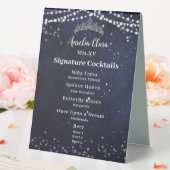 Plaque De Table Menu Boissons et Nourriture pour Quinceañera Nuit  (In SItu (Mariage))