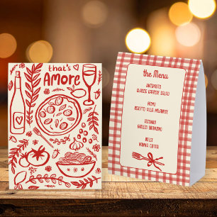 Plaque De Table Menu C'est l'Amour Personnalisé Nourriture Italien
