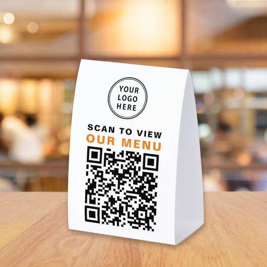 Plaque De Table Menu Code QR personnalisé
