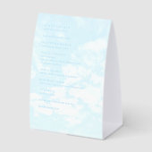 Plaque De Table Menu de mariage fait au ciel (Recto)