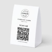 Plaque De Table Menu de paiement moderne avec code QR (Verso)