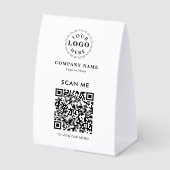 Plaque De Table Menu de paiement moderne avec code QR (Recto)