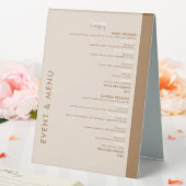 Plaque De Table Menu Gastronomique (In SItu (Mariage))