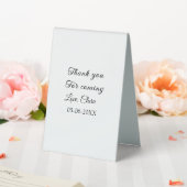 Plaque De Table merci d'être venu nom du texte message  (In SItu (Mariage))