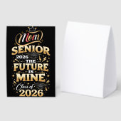 Plaque De Table Mère fière d'un diplômé de 2026 (Recto/verso)