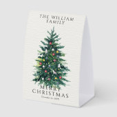Plaque De Table Merry Christmas Festive (Recto)