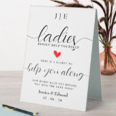 Plaque De Table Mesdames, Aidez-Vous Avec Plaisir Noir Blanc Minim (En SItu (Tableau))