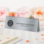 Plaque De Table Métal brossé gris (In SItu (Mariage))