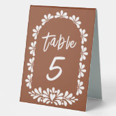 Plaque De Table mexicaine fiesta terracotta talavera numéros de ta (Recto)