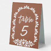 Plaque De Table mexicaine fiesta terracotta talavera numéros de ta (Verso)