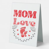 Plaque De Table Mignonne Maman Amour (Verso)