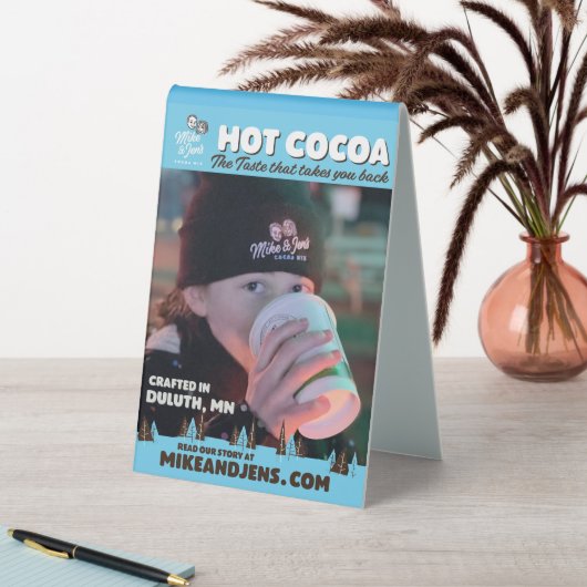 Plaque De Table Mike et Jen's Cocoa Table Tente 2 (En SItu (Tableau))