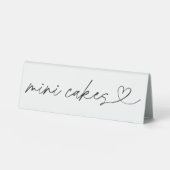 Plaque De Table Mini Cakes Label Wedding Party Acrylic Sign (Recto)