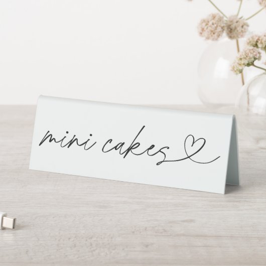 Plaque De Table Mini Cakes Label Wedding Party Acrylic Sign (En SItu (Tableau))
