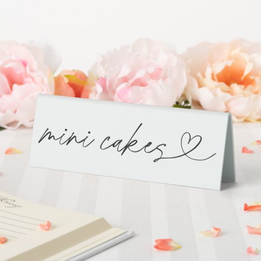 Plaque De Table Mini Cakes Label Wedding Party Acrylic Sign (In SItu (Mariage))