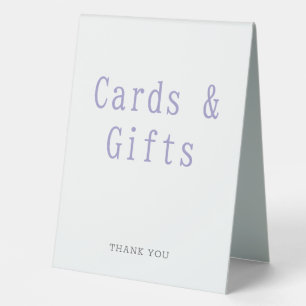 Plaque De Table Mini-moderne Cartes et Cadeaux Accueil Mariage