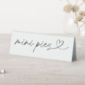 Plaque De Table Mini Pies Label Wedding Party Acrylic Sign (En SItu (Tableau))