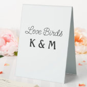 Plaque De Table minimadd yname text love birtext (In SItu (Mariage))