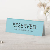 Plaque De Table Minimalist Elegant Reserved Table Tent Sign (En SItu (Tableau))