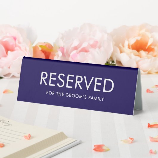 Plaque De Table Minimalist Elegant Reserved Table Tent Sign (In SItu (Mariage))