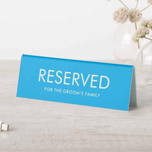 Plaque De Table Minimalist Elegant Reserved Table Tent Sign (En SItu (Tableau))