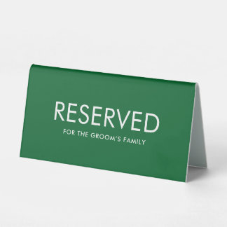 Plaque De Table Minimalist Elegant Reserved Table Tent Sign