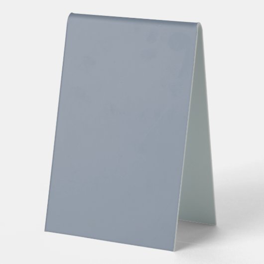 Plaque De Table Minimum Dusty Blue Mariage Honeymoon Fund QR Code (Verso)