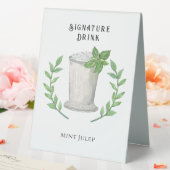 Plaque De Table Mint Julep | Boisson Signature (In SItu (Mariage))