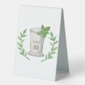 Plaque De Table Mint Julep | Numéros de Table (Recto)