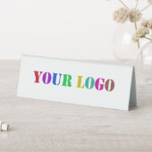 Plaque De Table Modèle de signature de la tente du logo de l'entre (En SItu (Tableau))