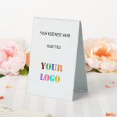 Plaque De Table Modèle de signature du logo commercial personnalis (In SItu (Mariage))