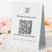 Plaque De Table Modèle de tablette professionnelle de code QR (In SItu (Mariage))