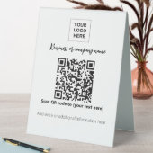 Plaque De Table Modèle de tablette professionnelle de code QR (En SItu (Tableau))