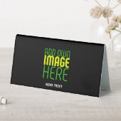 PLAQUE DE TABLE MODÈLE DE TEXTE D'IMAGE NOIRE SIMPLE ET MODERNE (En SItu (Tableau))