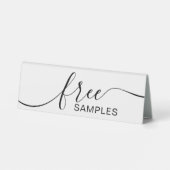 Plaque De Table Modèle gratuit Chien Grossissant Business Sign (Verso)