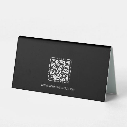 Plaque De Table Modern Business Wifi Password & Qr Code Welcome   (Verso)
