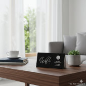 Plaque De Table Modern Business Wifi Password & Qr Code Welcome  