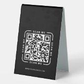 Plaque De Table Modern Business Wifi Password Welcome QrCode Sign (Verso)