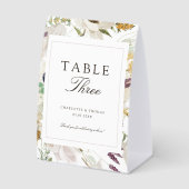 Plaque De Table Modern Spring Wedding Table Number (Recto)