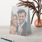 Plaque De Table Modern velum wedding photo couples shower (En SItu (Tableau))
