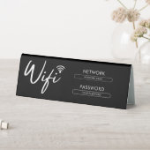 Plaque De Table Modern Wifi Password Network  (En SItu (Tableau))