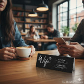 Plaque De Table Modern Wifi Password Network 