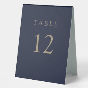 Plaque De Table Moderne Bleu Simple Nettoyage Mariage minimal