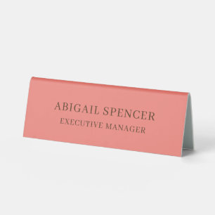 Plaque De Table Moderne Classy Professionnel Coral Rose