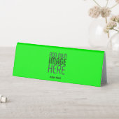 PLAQUE DE TABLE MODERNE ÉDITABLE NEON GREEN IMAGE MODÈLE TEXTE (En SItu (Tableau))